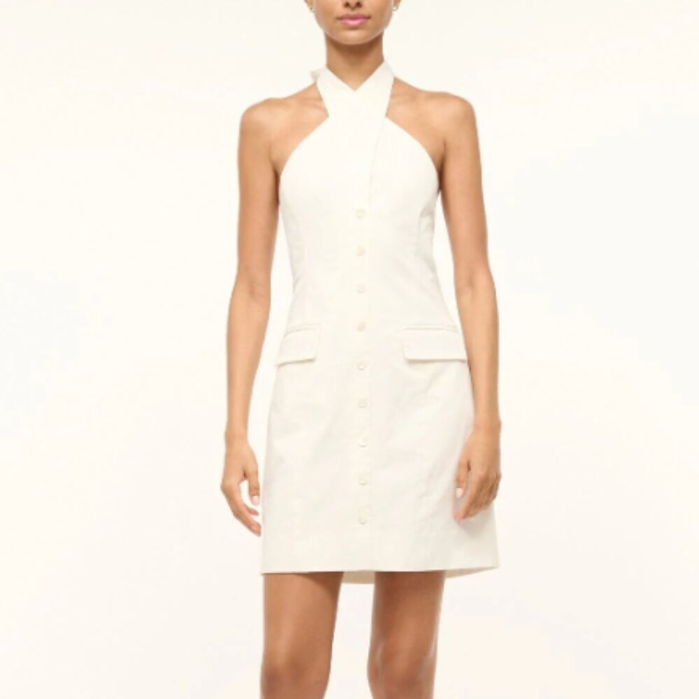 STAUD HAVEN DRESS IVORY